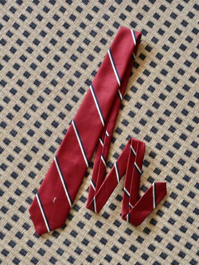 1990's YvesSaintLaurent Regimental Tie, 