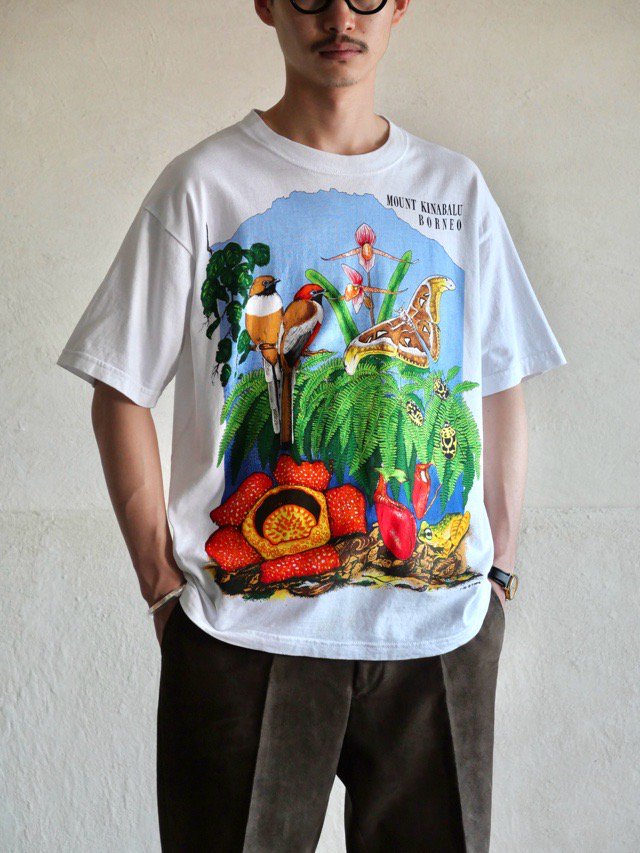 1990's Vintage Printed T-shirt "MOUNT KINABALU"