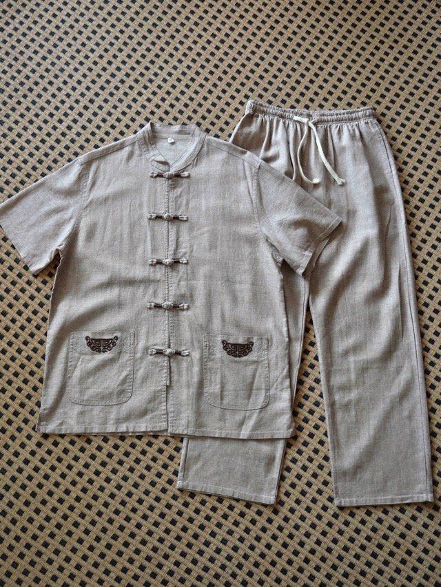 Chinese Design Summer Set-up, Made in China. "70.9% Viscose Rayon & 29.1% Linen"