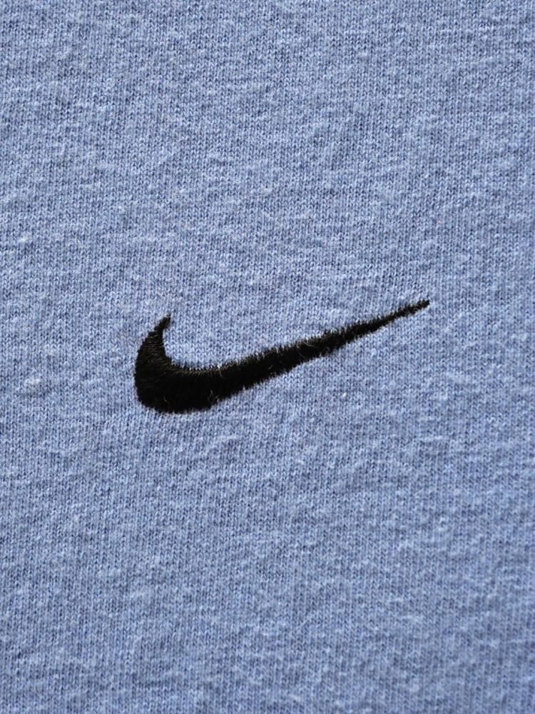 Early00's NIKE Plane Swoosh T-shirt Sky-Blue, Made in Mexico.