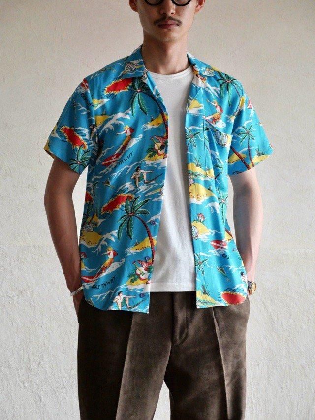 1990's St.Michael Hawaiian Shirt, Made in the U.K.