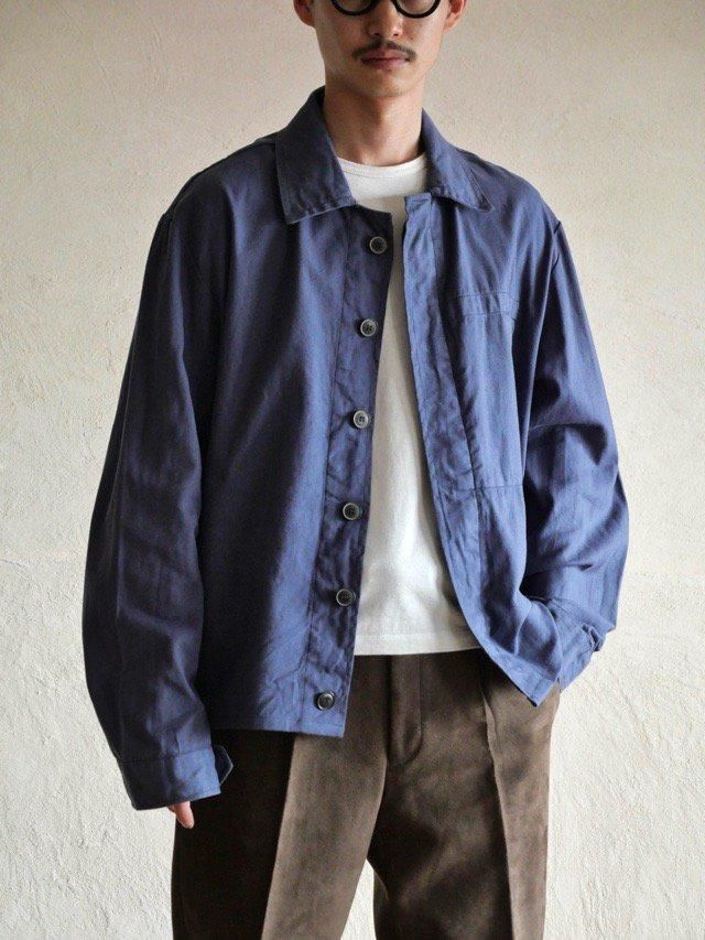 1970's French Vintage Engineer Cotton Jacket