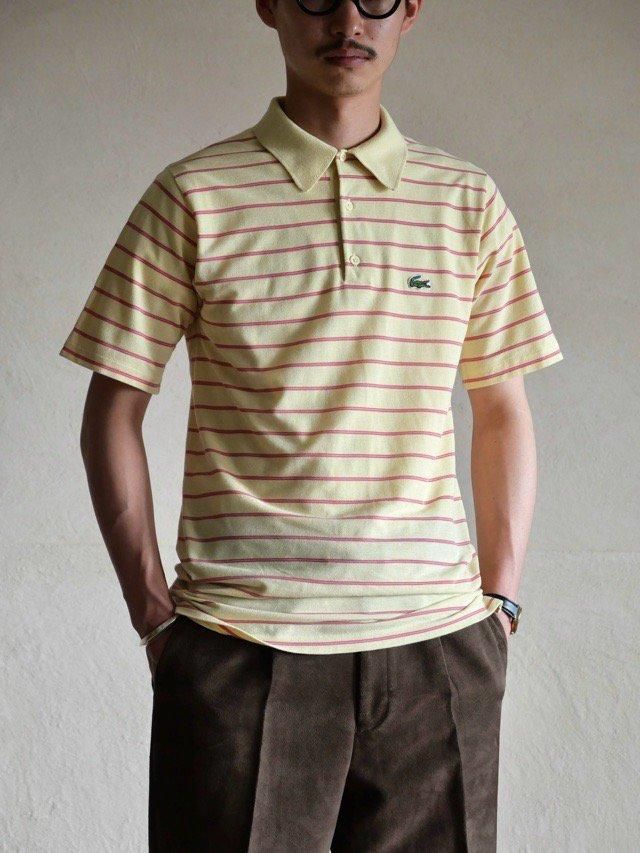 1970~80's LACOSTE Border Polo Shirt
