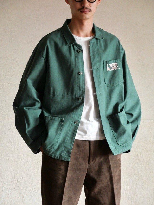 1990's Euro Worker's Twill Coverall, Green