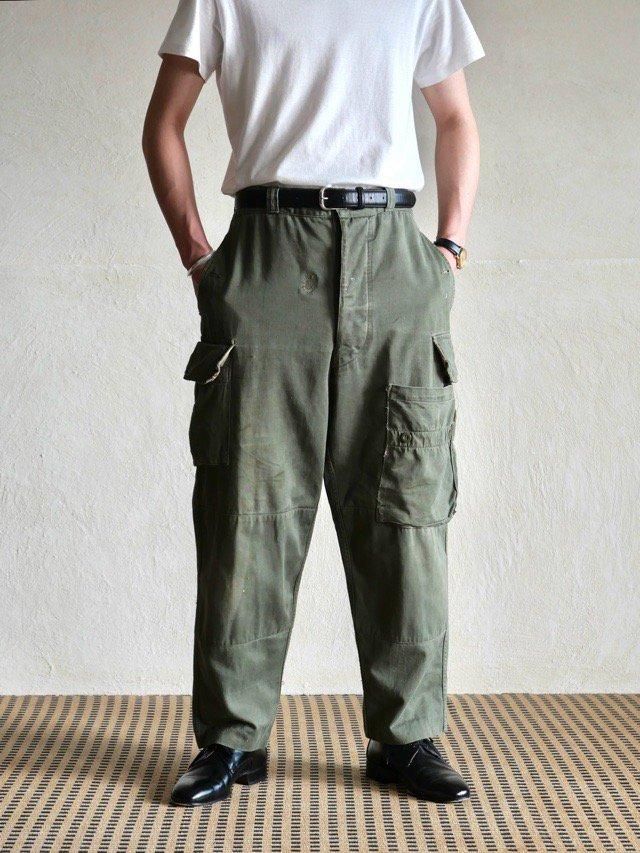 1970's Vintagn French ARMY M-64 Cargo Trousers