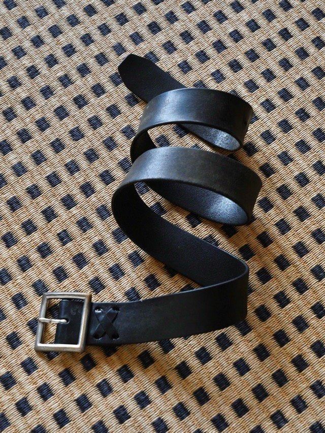 1990's COLEHAAN Leather Belt, Bit Buckle