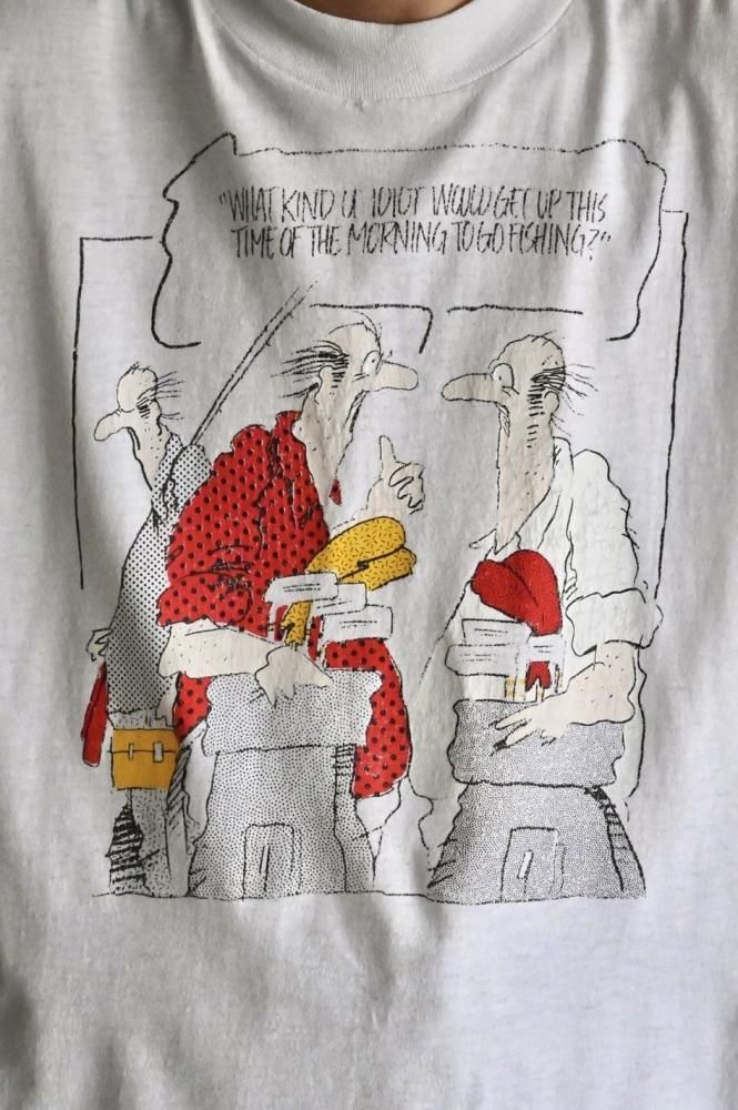 1980's Vintage Printed T-shirt " Golf-Man " 50:50 / USA/ Stain consideration