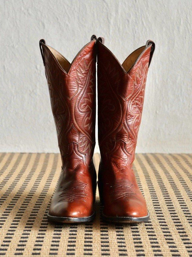 ~1990's Vintage JUSTIN Western Leather Boots