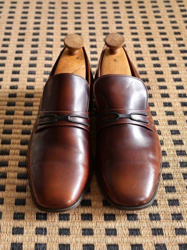 1970's Vintage Dack's Leather Slip-on Shoes
Made in England.