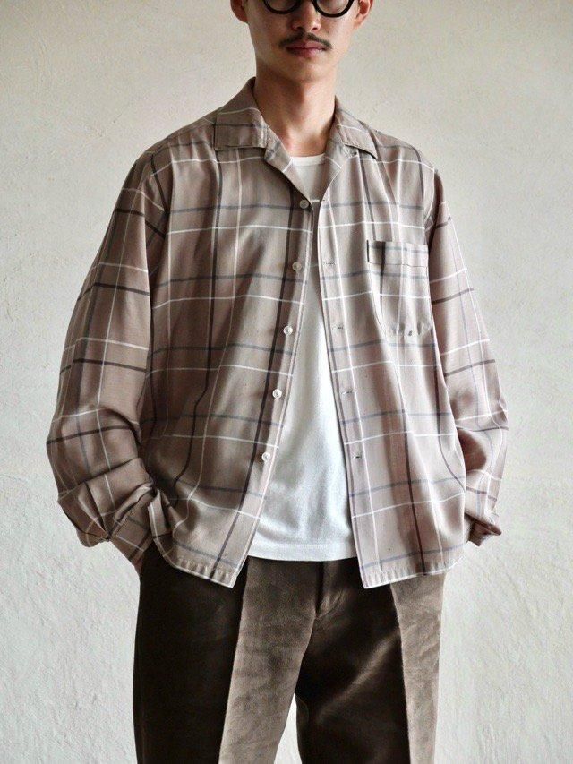 1960's Vintage McGREGOR Check Shirt, Brown