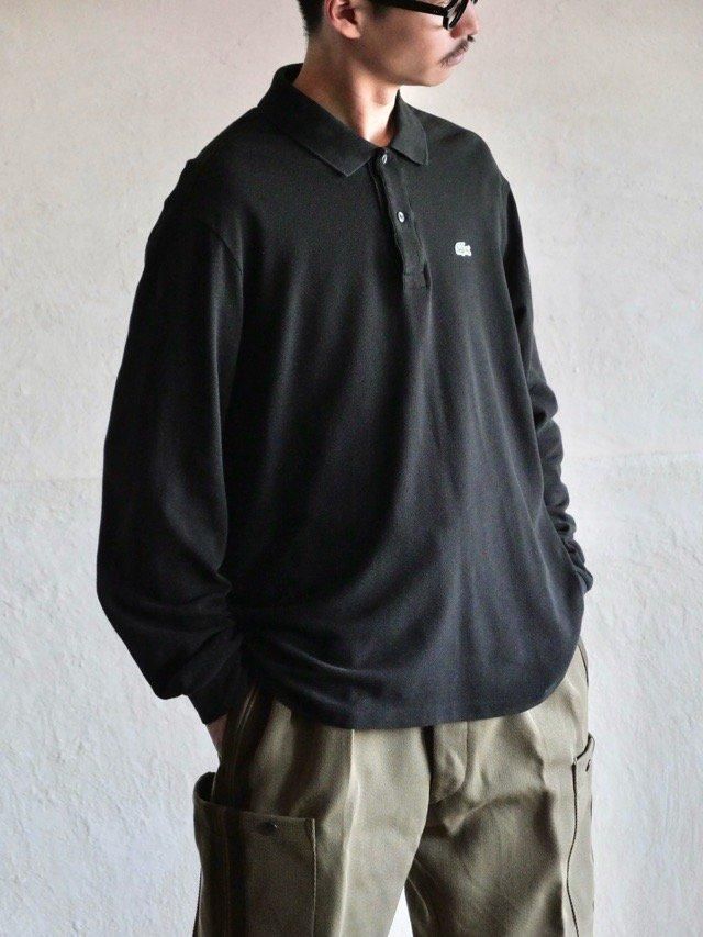 1990~00's LACOSTE L/S BLACK Polo Shirt,
(Desinged in France. Made in Peru.) / 73
