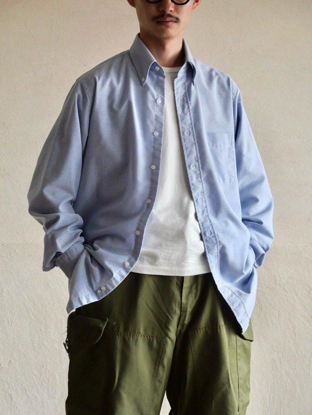1980's L.L.Bean C/P Oxford B.D.Shirt, Made in USA.