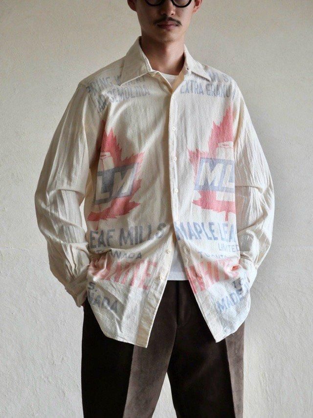 1960~70's Vintage JackFrench Feed-Sack Shirt
