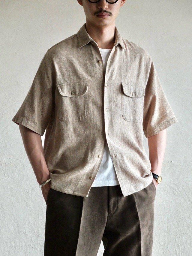 1980's Vintage BananaRepublic Cotton Mesh S/S Shirt