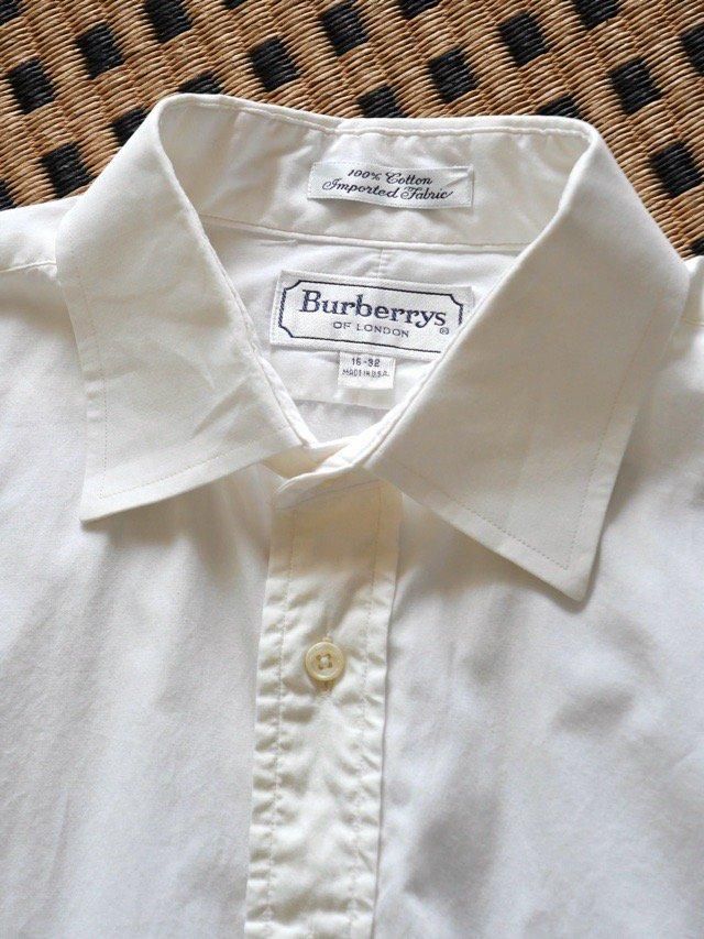 1990's Vintage Burberrys Dress Shirt, Made in USA.
