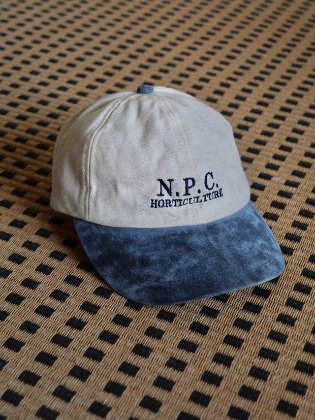 1990~00's Embroidered 2tone Cotton Cap N.P.C"

