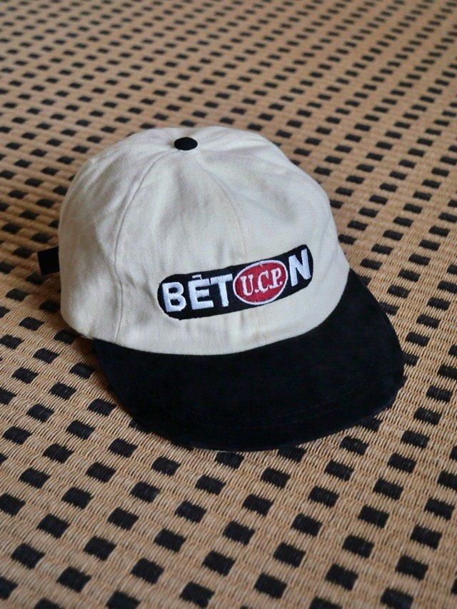 1990~00's Embroidered 2tone Cotton Cap BET (U.C.P) N"