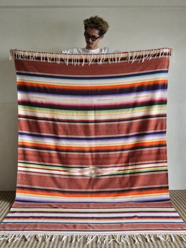 Vintage Rainbow Border Cotton Rag