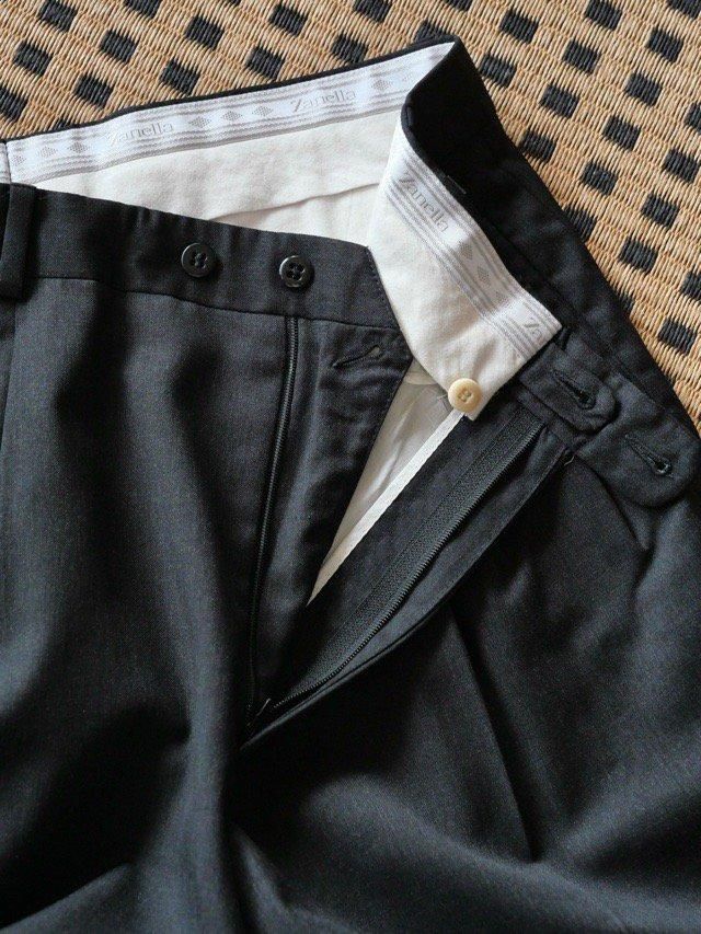 1990~00's Zanella Summer Wool Trousers Made in ITALY 1990~00's Zanella Summer Wool Trousers Made in ITALY