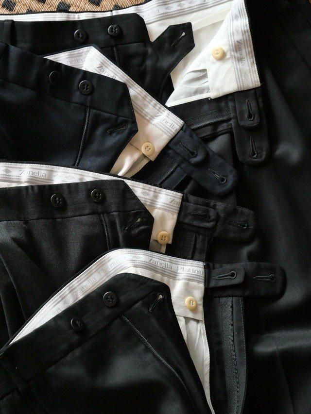 1990~00's Zanella Summer Wool Trousers Made in ITALY 1990~00's Zanella Summer Wool Trousers Made in ITALY