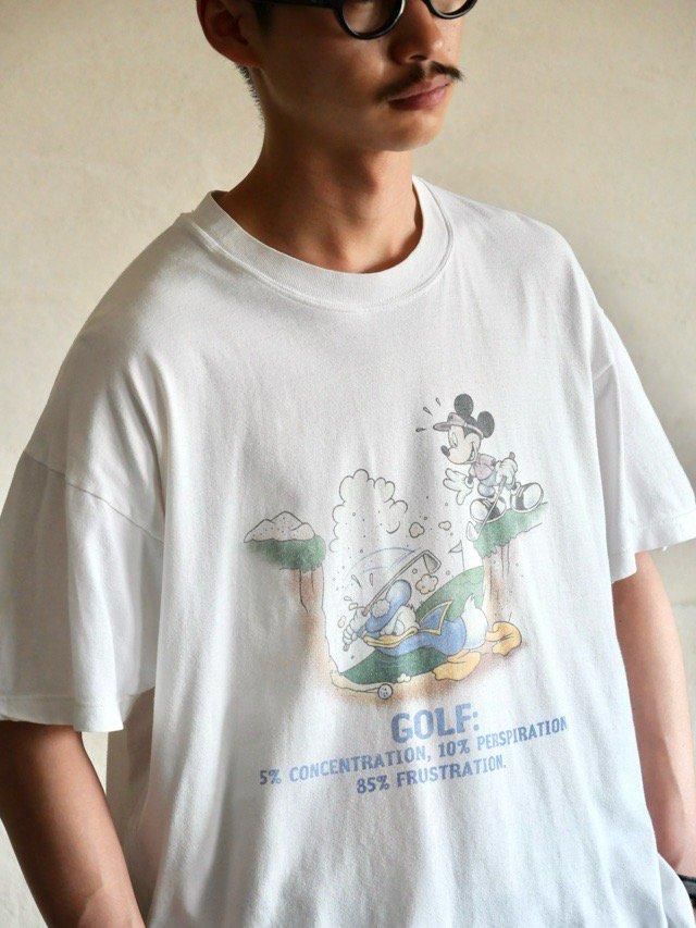 1990's~ Vintage Disney Printed T-shirt "GOLF"