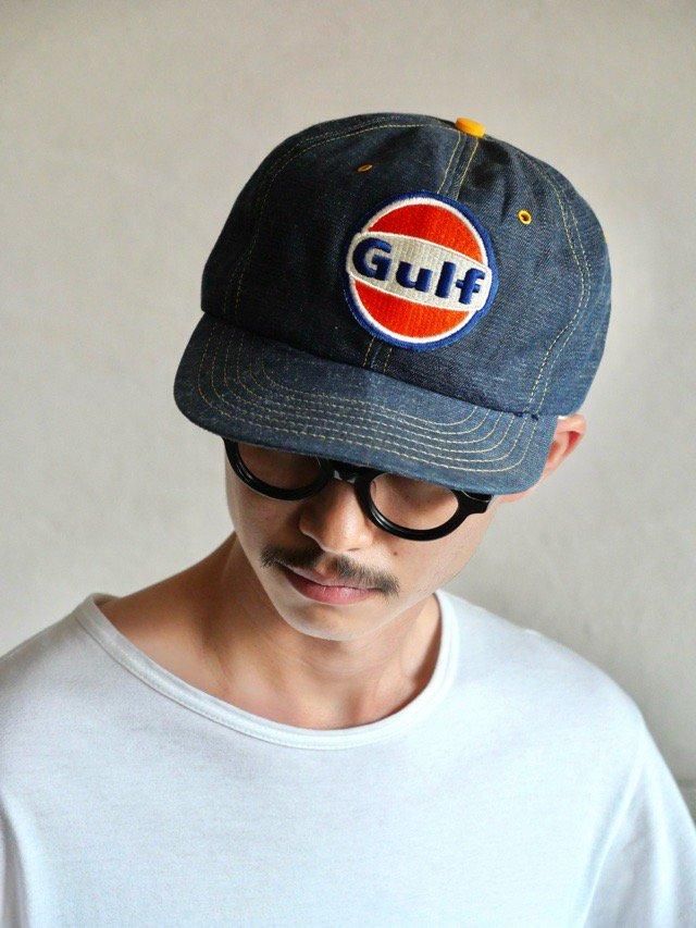 1980~90's Vintage Denim Work Cap "Gulf"