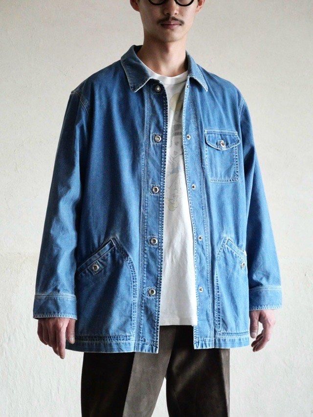 00's LAUREN JEANS COMPANY Indigo-Piqu&#233; Coverall