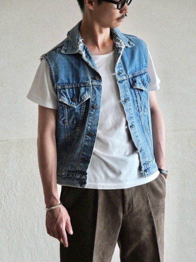 1970's Vintage Levi's70505 Cut-off Denim Vest