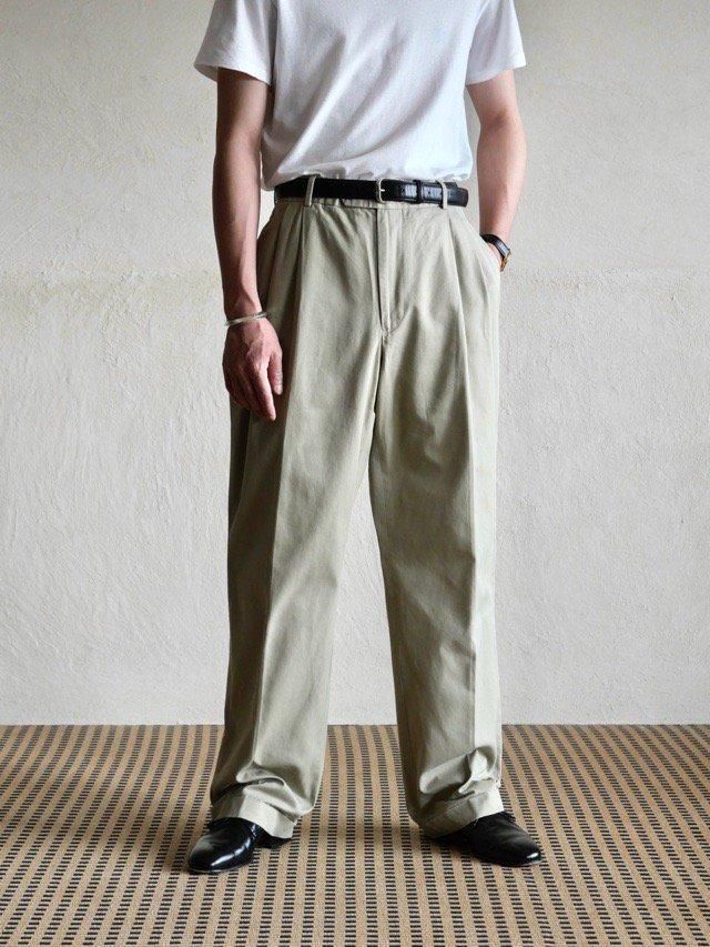 00's BrooksBrothers Dress Chino 2tuck Trousers