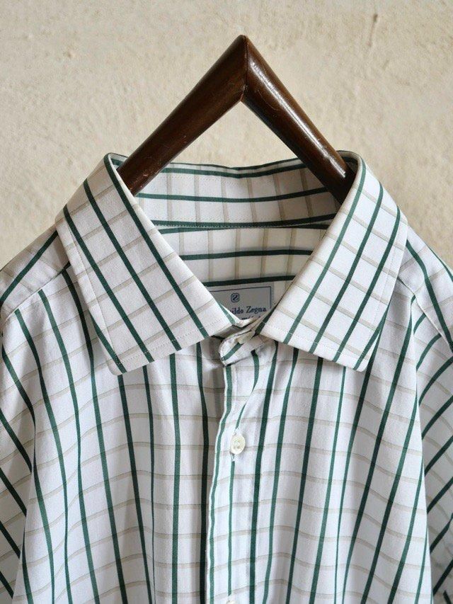 1990~00's ErmenegildoZegna Cotton Shirt "Su Misura"