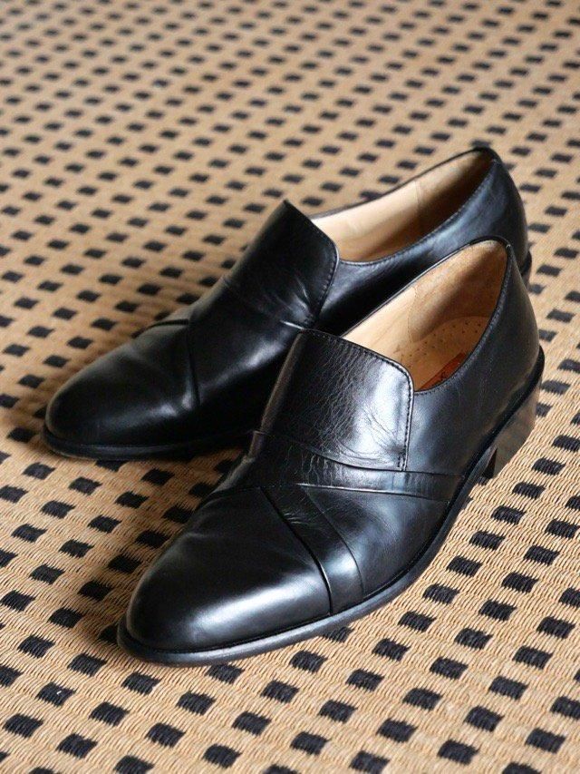 FLORSHEIM Switched Leather Shoes, Black