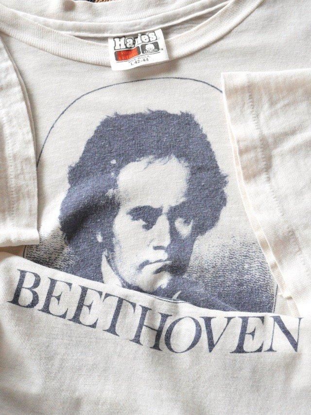1970's Vintage Printed T-shirt "BEETHOVEN"
