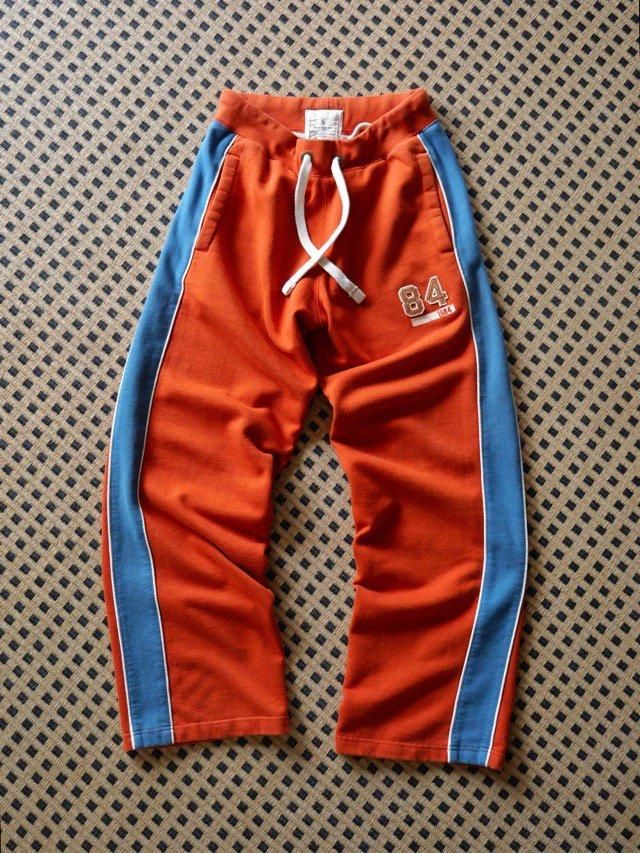 00's OLD NAVY Sweat Line Pants, Orange&Blue