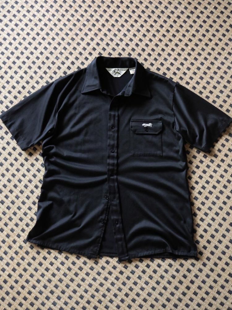 1980's Vintage FOX Polyester&Cotton Shirt, Black