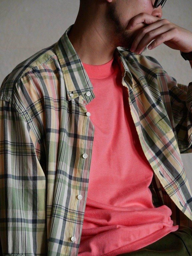1990's Hanes Plain T-shirt " Salmon pink "