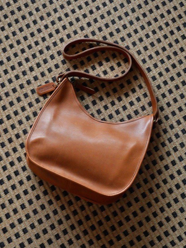 1990's Vintage COACH Leather Bag, Brown