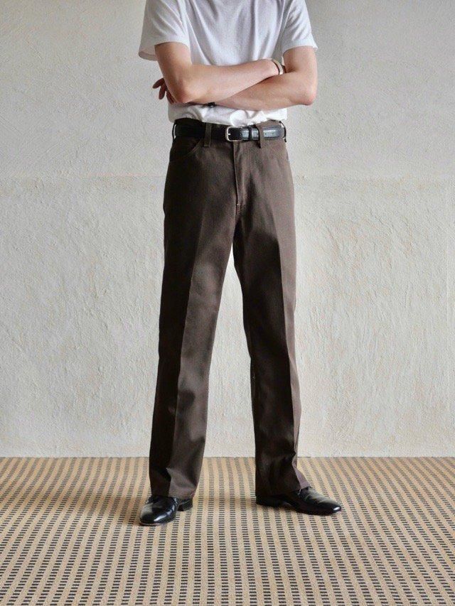 89's Vintage Levi's 517 STA-PREST "Pique 
Made in USA / Brown