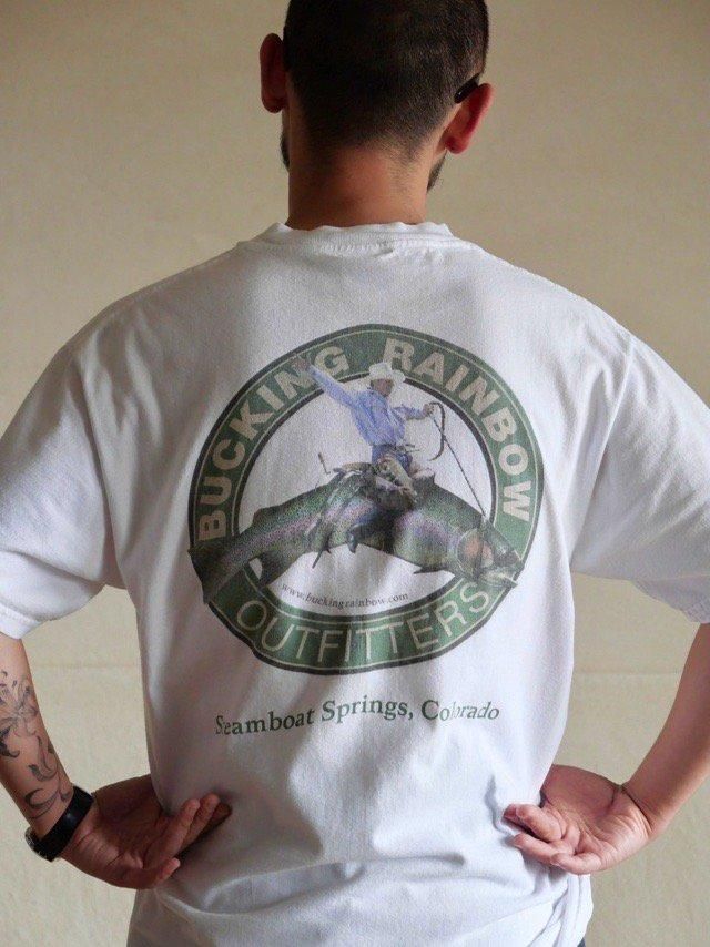 1990's ORVIS "Bucking Rainbow Outfitters" T-shirt