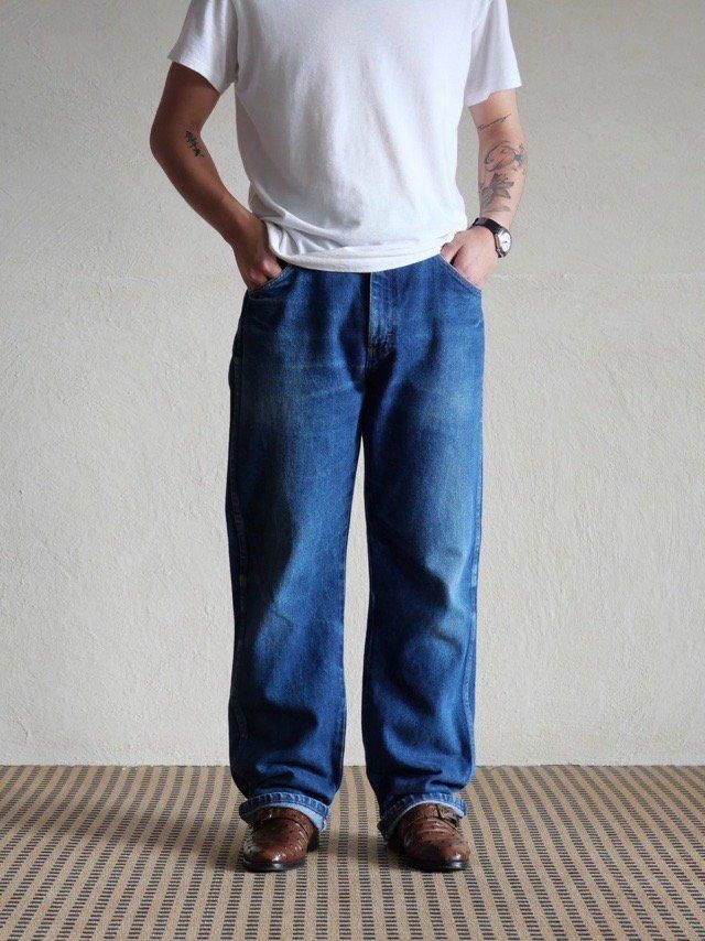 1990's RUSTLER Indigo Denim Pants