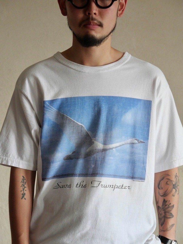 1990's "Save the trumpeter" Printed T-shirt