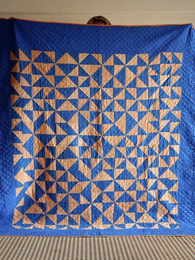 Vintage American Patchwork Cotton Quilt