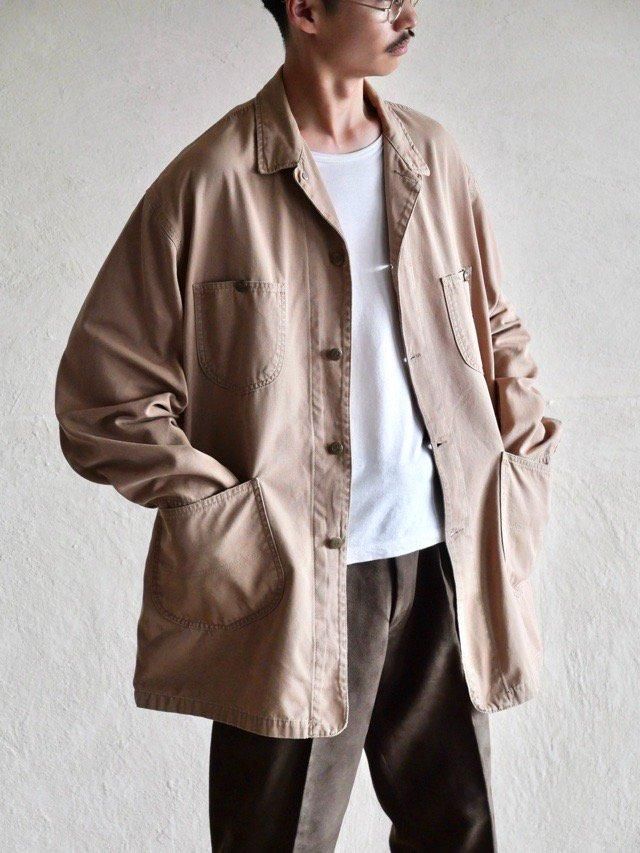 1980's Vintage Lee Brown Light Canvas Coverall "LOCO JACKET"