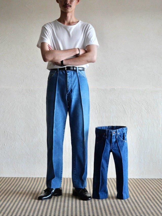 1980's Wrangler 13MWZ Denim "TROUSERS" Made in USA. 