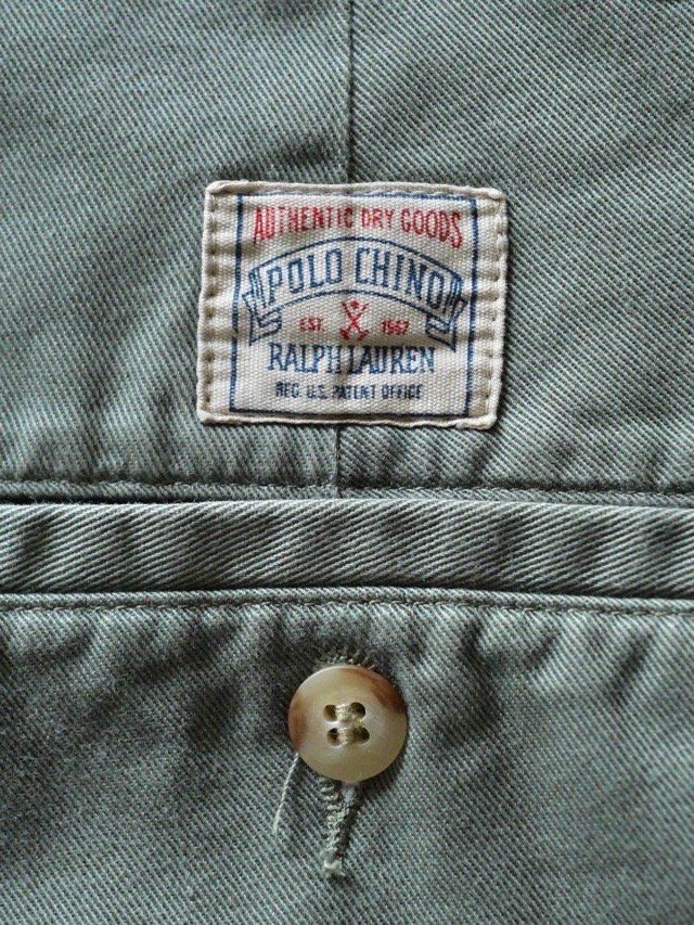 1990's Vintage RalphLauren POLO CHINO, Olive