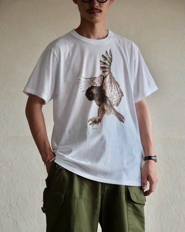 1990s Vintage Printed T-shirt "owl" 