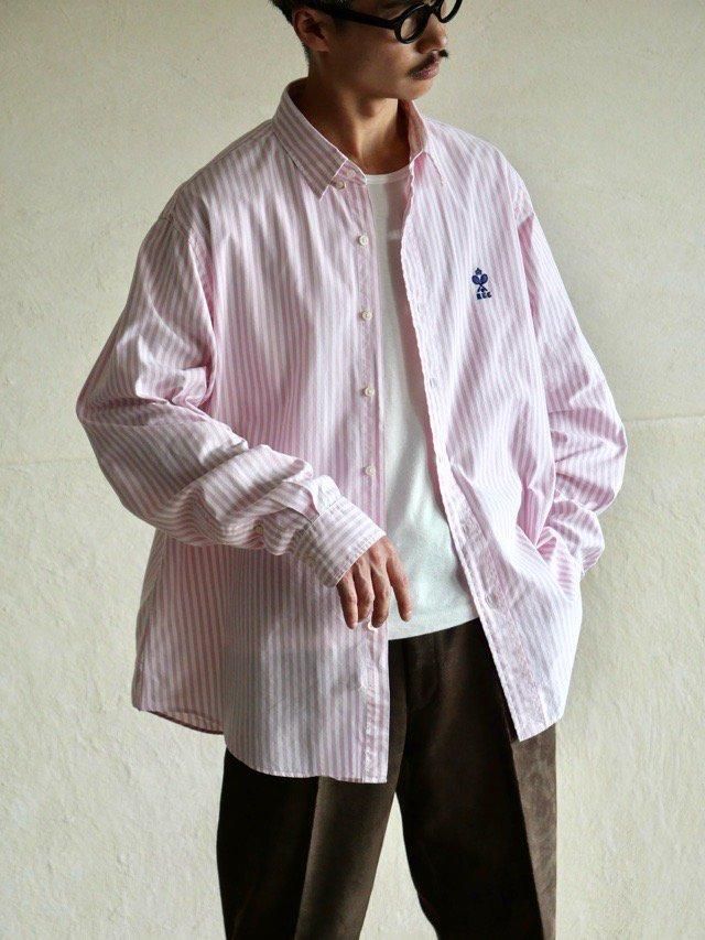 00's RalphLauren Cotton Pink Stripe Shirt, TENNIS