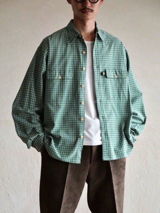 1990's Vintage POLO COUNTRY RalphLauren "Quick MONK Custom" Cotton Check Shirt