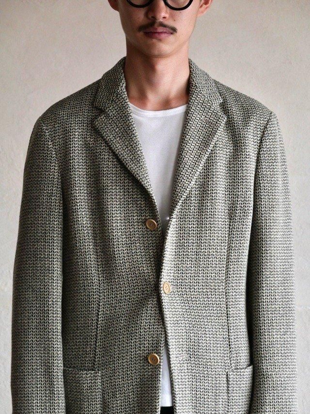 00's GIORGIO ARMANI Summer Soft Tweed Jacket 