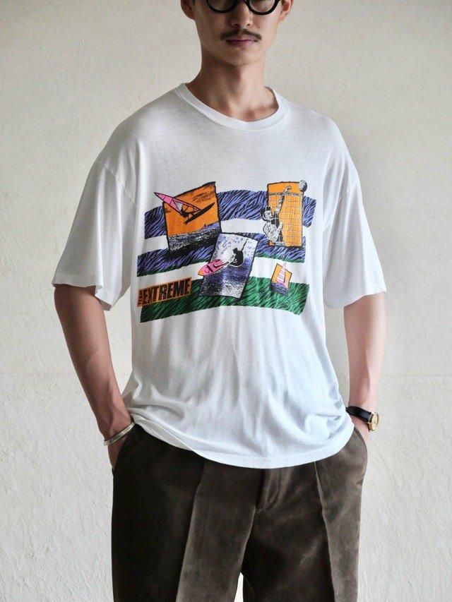 1980's Vintage TEAM EXTREME Printed T-shirt 