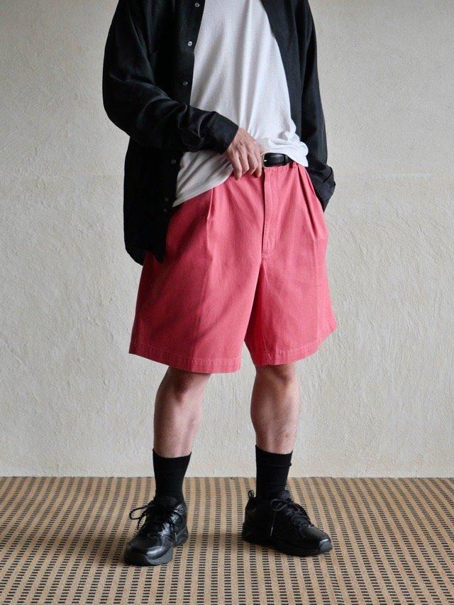RalphLauren "TYLER-FIT"  2tuck Chino Shorts, Strawberry Pink Color
